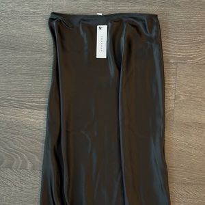 TopShop Satin Midi Skirt
